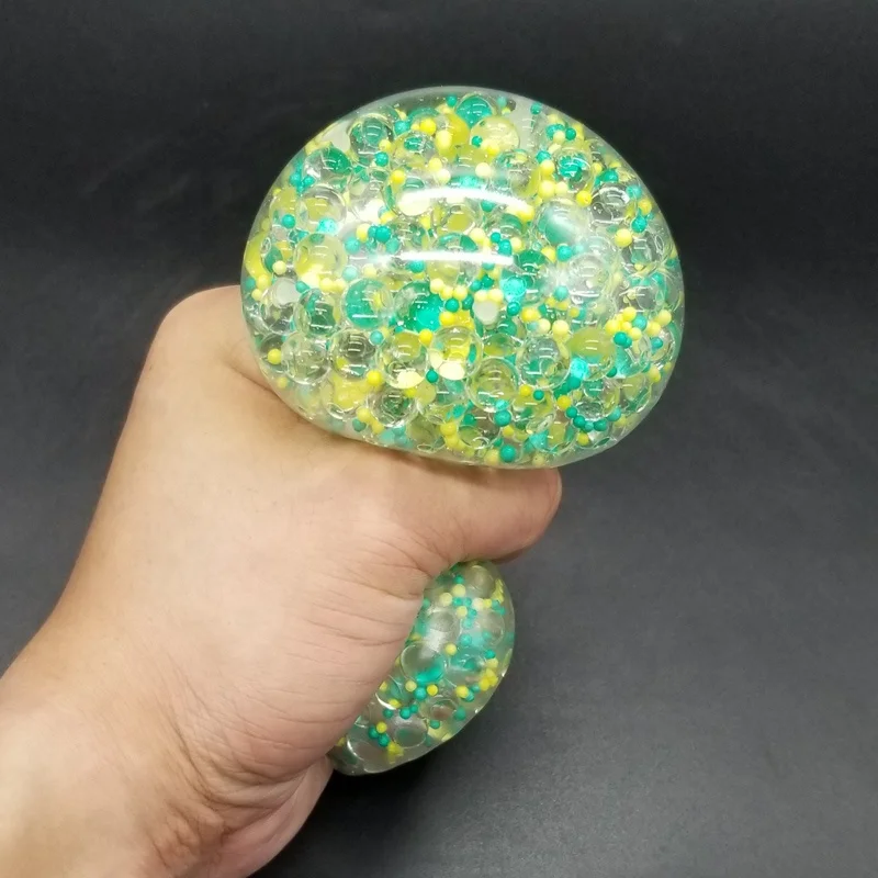 Лидер продаж, мягкие разноцветные пластиковые шарики-желе из ТПР, 6 см, шарики-антистресс из вспененного материала
