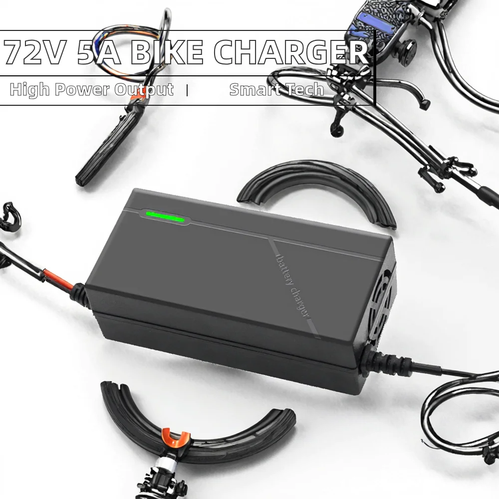 Chaochenben 72V 5A ABS Smart Electric Battery Charger for Lifepo4 Electric Bike-20S23S Configuration 84V/87.6V/88.2V Outputs details