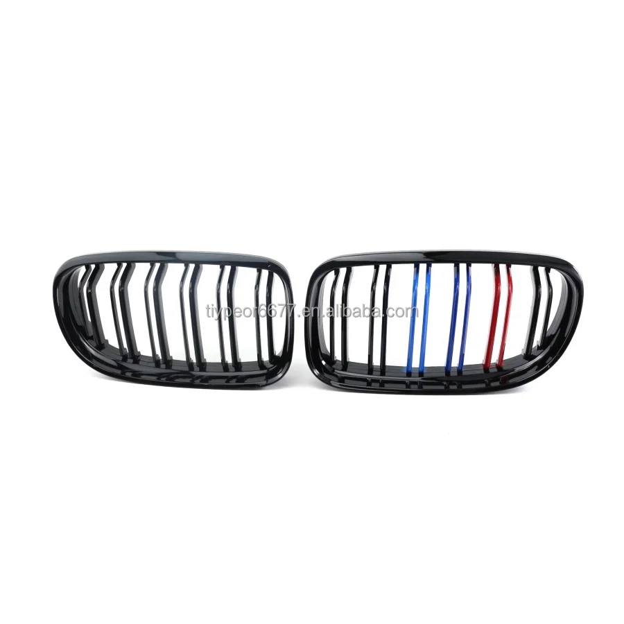 product tiypeor double slats gloss black kidney grille grill for bmw e90 e91 3 series 2009 2010 2011-7