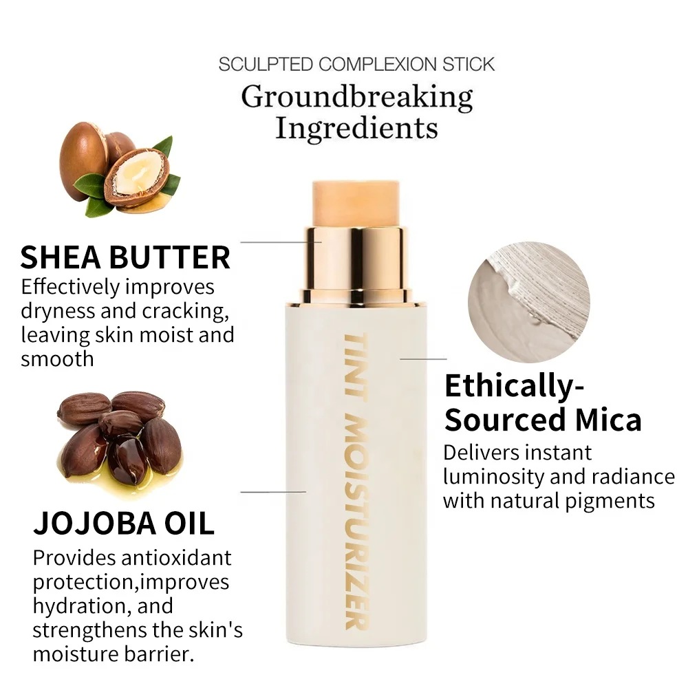 High Quality Private Label Foundation Stick Private Logo Vegan Cruelty Free Face Makeup Best Waterproof and Nature Foundation