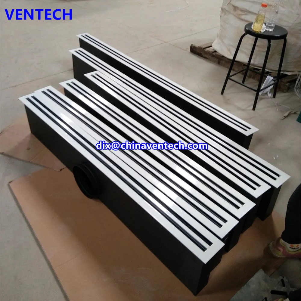 High quality Air Conditioning competitive price aluminum linear slot air diffusers air grilles with plenum box