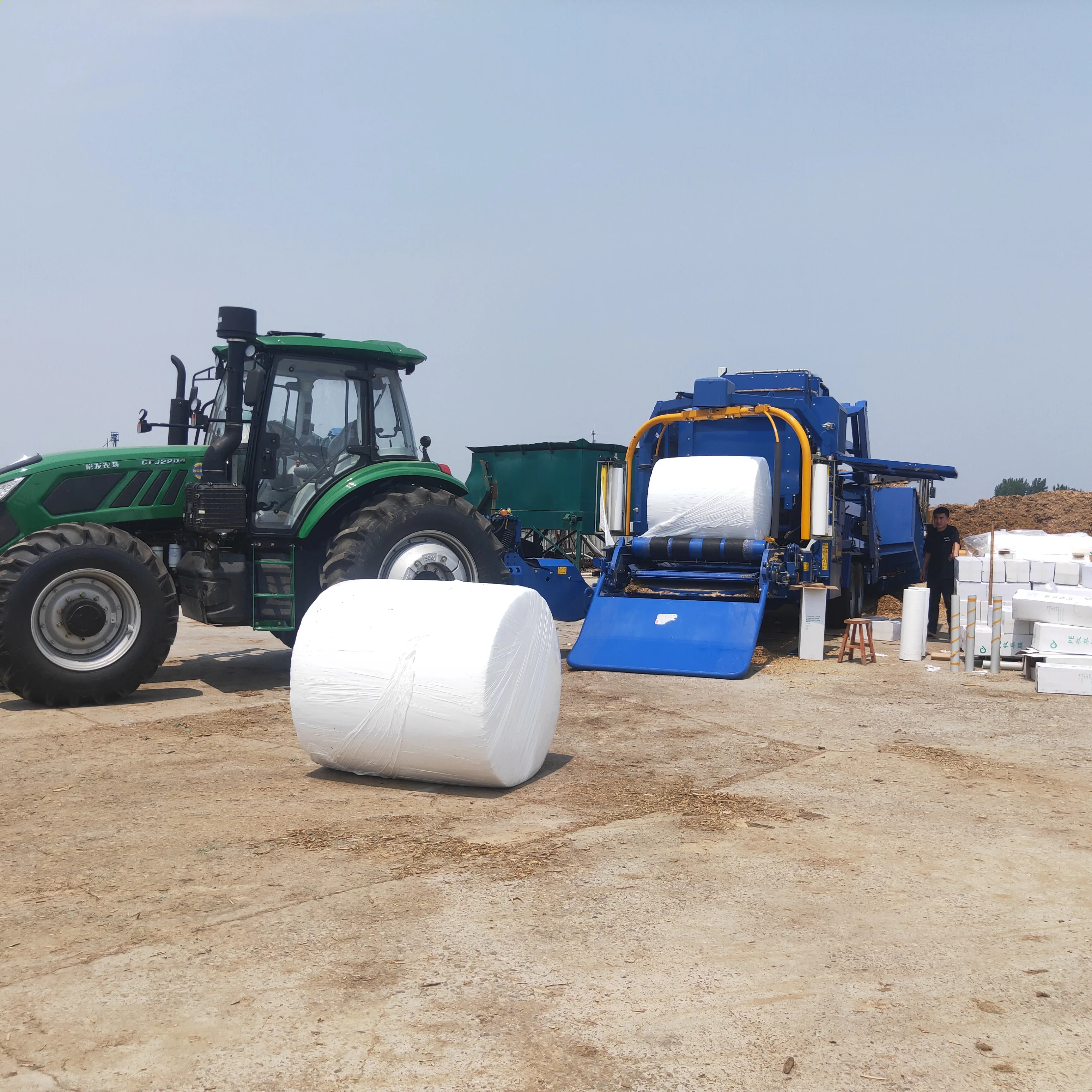 Agriculture Silage Wrap 25mic*750*1500M 25mic*500*1500M Silage Wrap ...