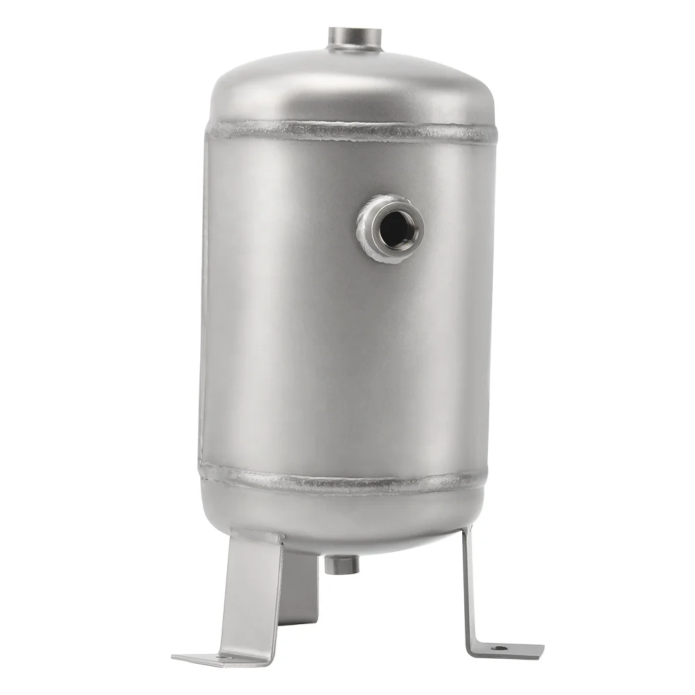 5L 12Bar Frosted Stainless Steel Vertical air receiver tank Compressed Air Storage Tank for Pressure Vessel
