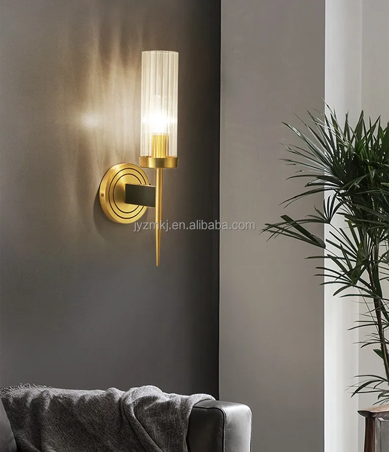 Jylighting Modern Simple Wall Lamp Copper Material D13*h40cm Size For