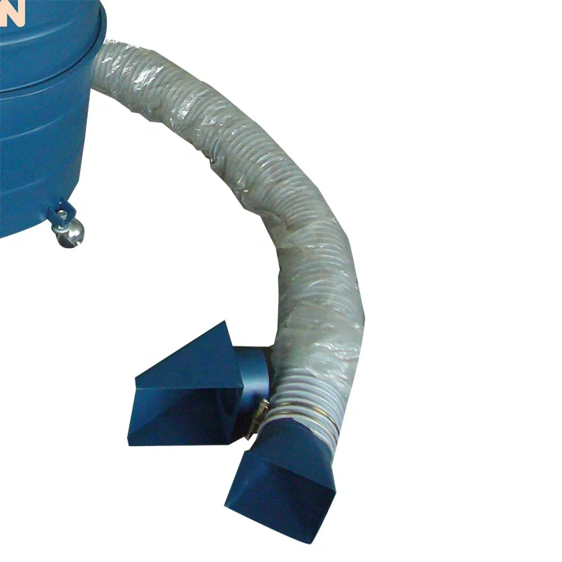 Two Stages Electric Dust Collection Power Tool Workshop Dust Collector With Metal Drum