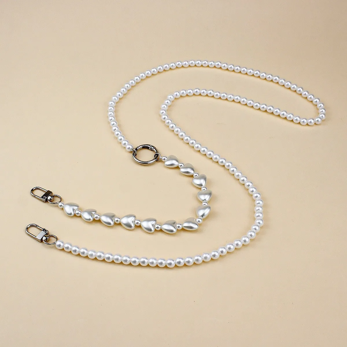 EOYVAIL Pendentifs Pour Téléphones Portables,Chaîne à Main En Perles, Cordon Pour Téléphone Portable, Sangle Pour Téléphone Portable, Avec Clip Pour Téléphone Portable, 90 Cm (3 Pièces