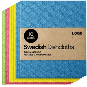 Colorful Reusable Ultra-Absorbent Square Dish Towels High Quality Swedish Dishcloths for Kitchen Floor Car Wash Quick-Dry