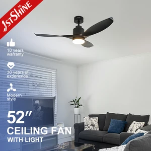 1stshine LED Ceiling Fan Indoor Three ABS Blades Highly Efficient DC Motor Ceiling Fan with Light