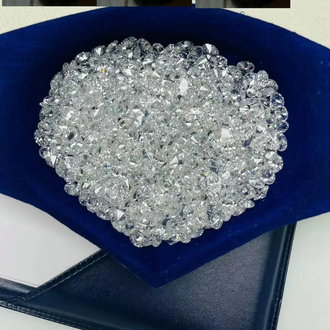 1carat Bag China Lab Grown Synthetic Diamond Loose Stone HPHT CVD 2mm DEF  VVS VS Melee Cvd LAB Cultivated Diamond