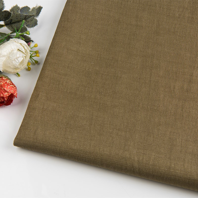 Тяжелая плетеная тянущаяся шелковая льняная ткань для платья, Женский Материал