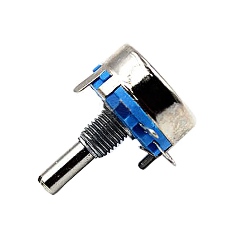 2x Potentiometer WH5-1A – 47 KOhm, Kohle-Schicht, Linear, Rundwelle, Einstellbar, Für Lautstärkeregler & Elektronik