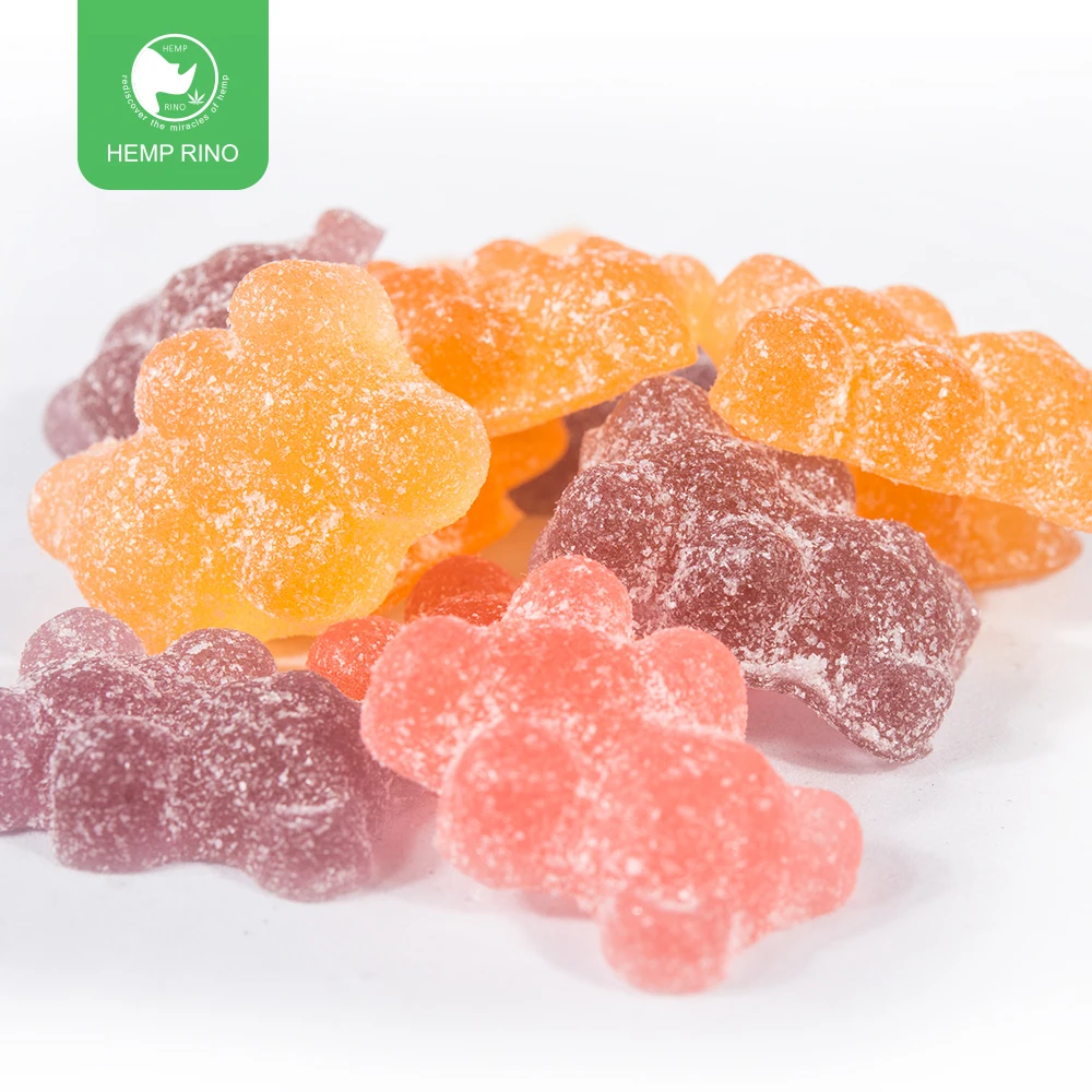 Hot selling Broad Spectrum CBD infused gummie Antifatigue vegan gummy candy Private label