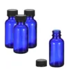 blue essential oil bottle