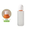 Flacon givré 120 ml - lotion orange + couvercle blanc Yunshang