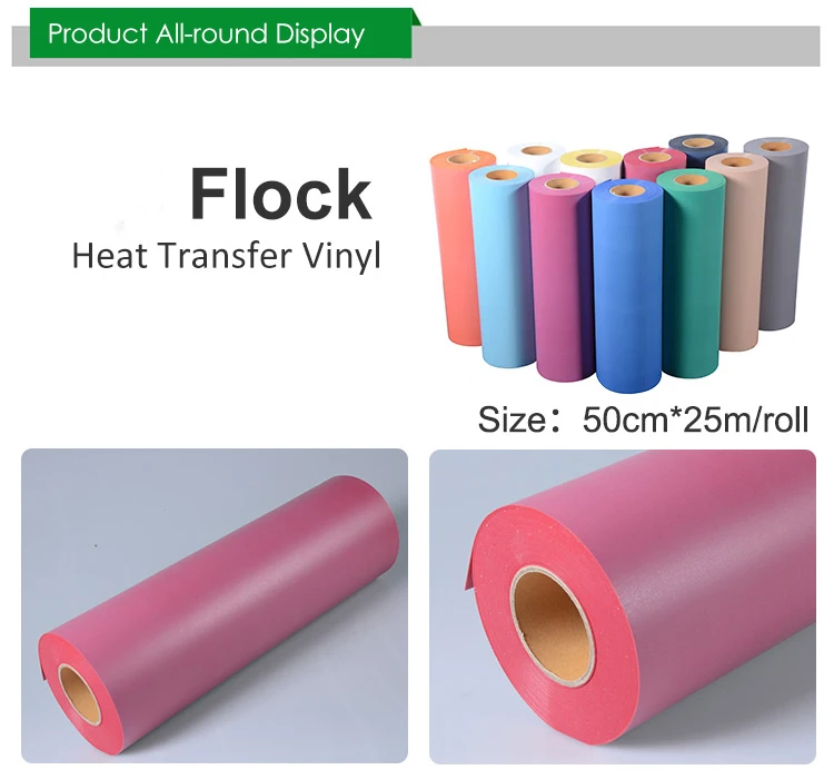 flock heat transfer vinyl flocked htv