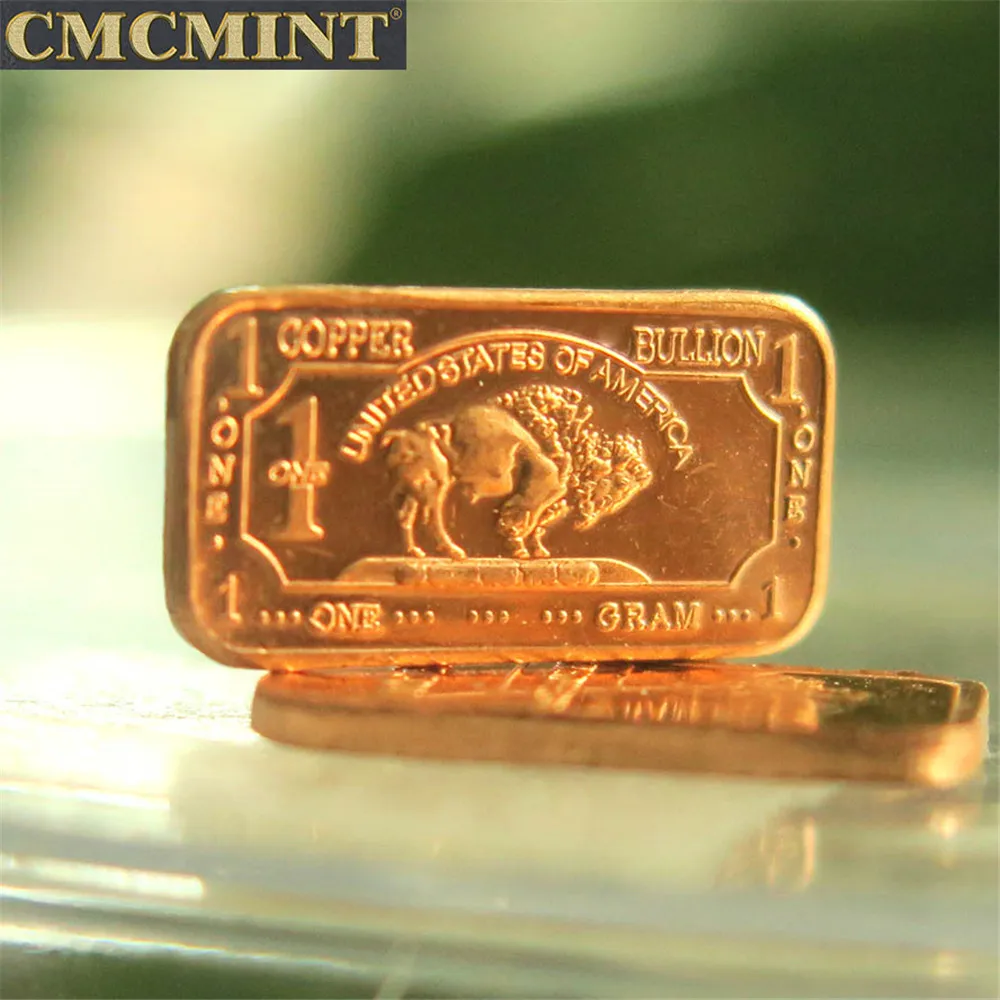銅インゴット販売用古い銅棒地金1グラム999ファイン純銅