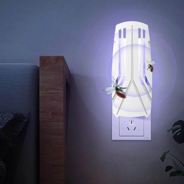 Customize High Efficiency Bug Zapper Mini UV Night Light 10w Electric Pest Control Machine by Glue Board