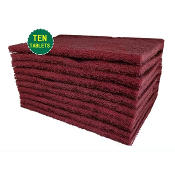 Industrial Carborundum-Infused Thickened Scouring Cloth Roll Rust Removal Brushed Stainless Steel Dishcloth for Cleaning
