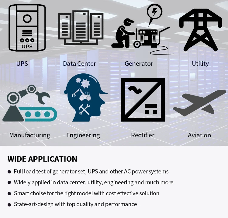 AC Load Bank Generator Load test Set for test UPS Load test with Many Different Customized Models