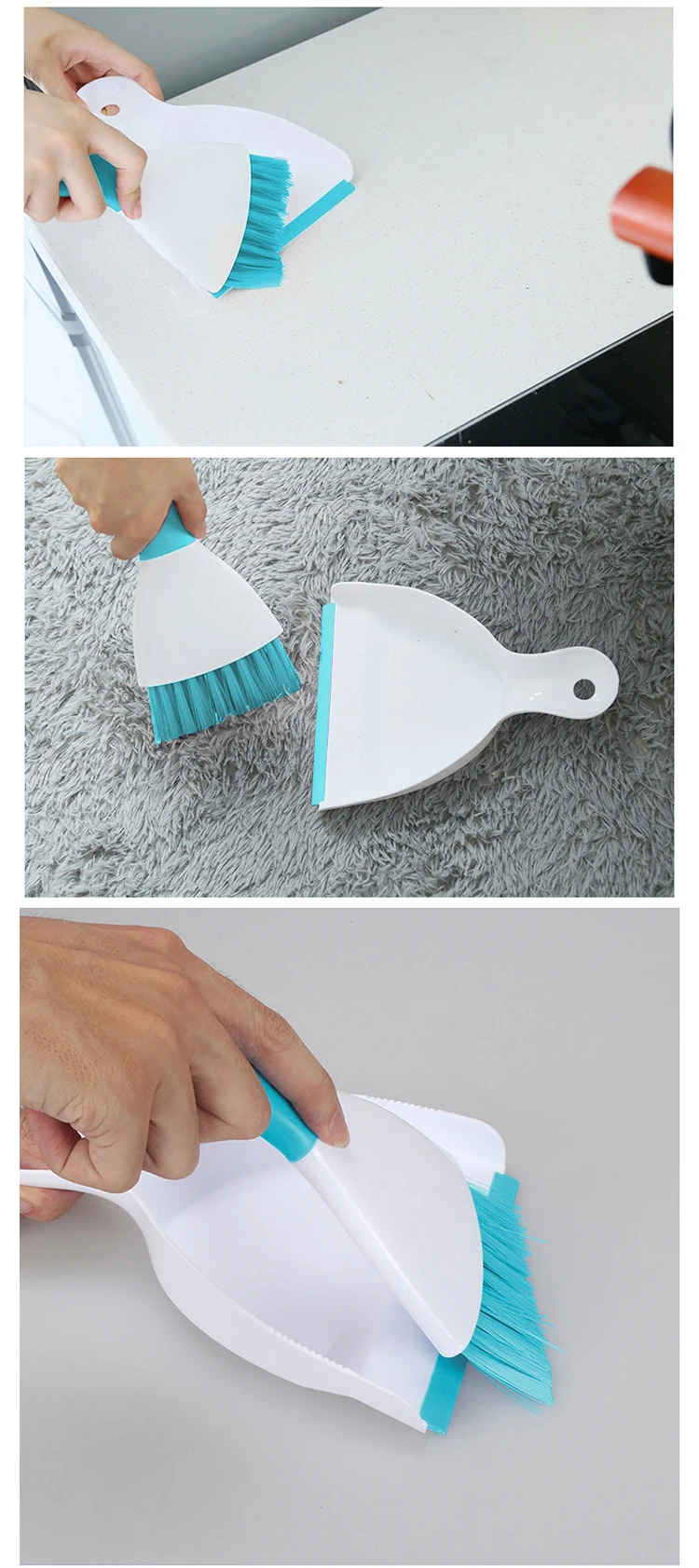 Small Brooms And Dustpans Set Mini Household Cleaning Plastic Dustpan