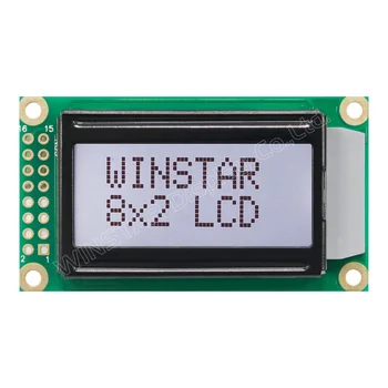 Winstar WH0802A1 58*32 Parallel 5V 3.3V Power Supply 8x2 Character LCD Screen Display Module 0802