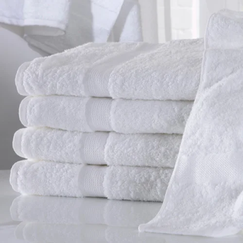 Wholesale Designer Golden Crown White Hotel Towels Manufacturer