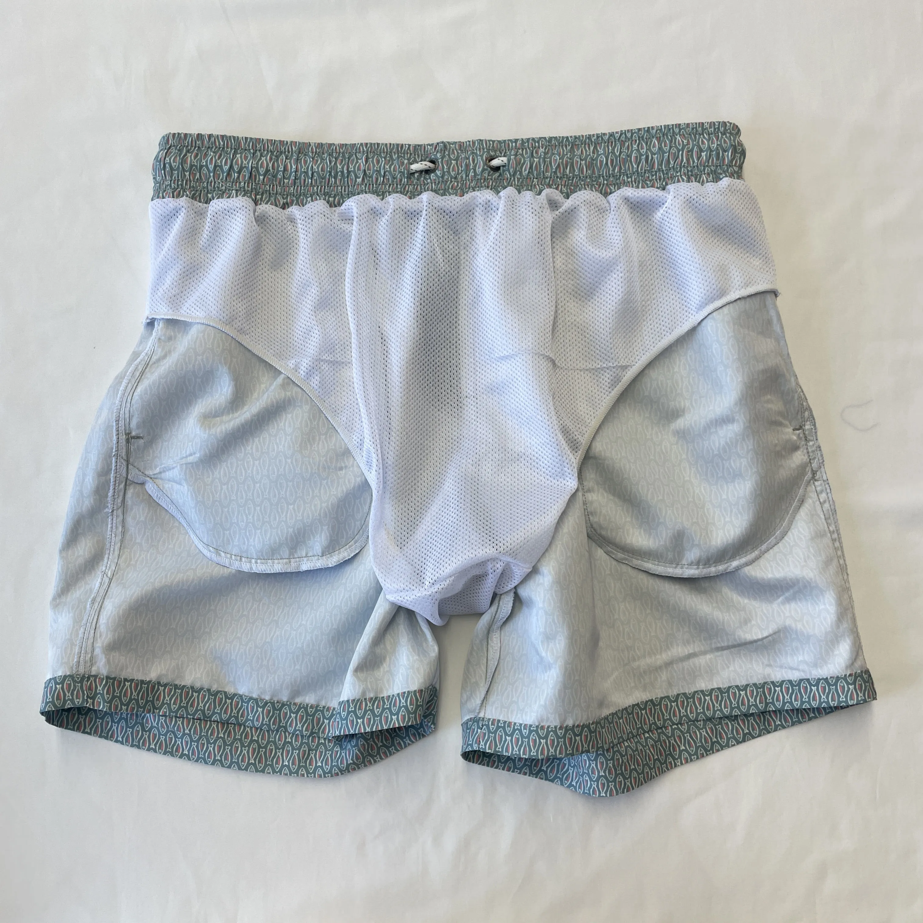 Yilong Men's Spandex/Polyester Worsted Fabric Short Swimming Trunks with Elastic Waist Breathable & Quick Drying Pockets details
