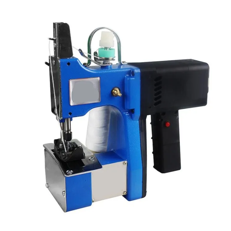 Automatic Cutting Electric Portable Handheld Non Woven Small Sacks Bags Closer Sewing Machine