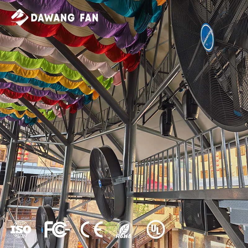 DAWANG FAN 220v 0,75 kW 1,5 m Pmsm Hvls Ventilatore industriale pesante oscillante per palestre e magazzini con lunga durata