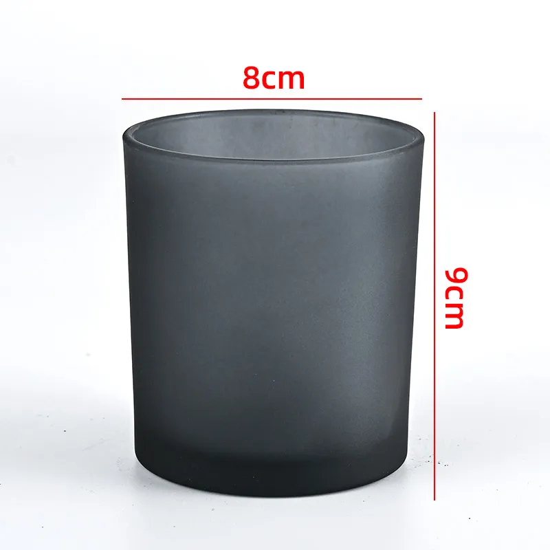 Luxury Iridescent Rainbow Empty Glass Candle Jar - CC