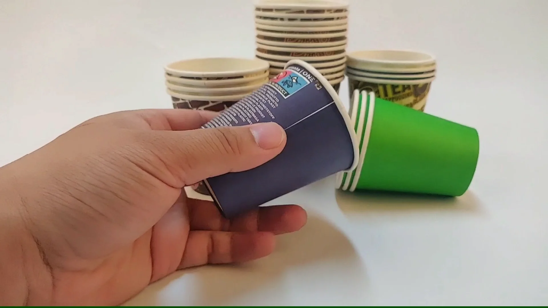 Single Wall Coffee Tea Milk Beverage Color Paper Cups Factory For Hot