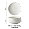Blanc mat de cuvette de 4.5 pouces