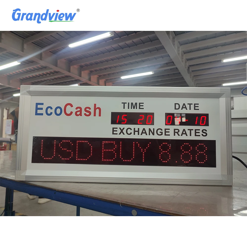 Digital Display Board Led Currency Exchange Rate Board for Bank Business