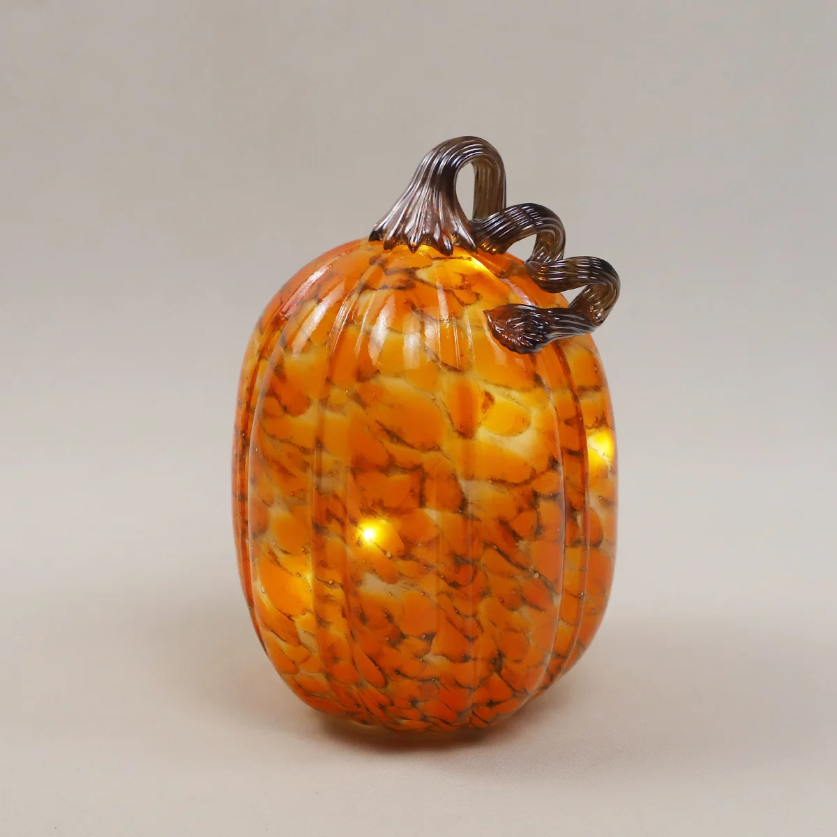 halloween accessories 2024 glass decorative pumpkins with led light lantern for fall harvest thanksgiving decorating