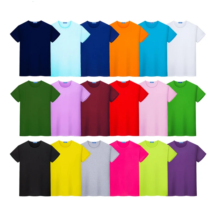 Wholesale Printing Your Own Brand T Shirt 100 Polyester Cotton Feel Us