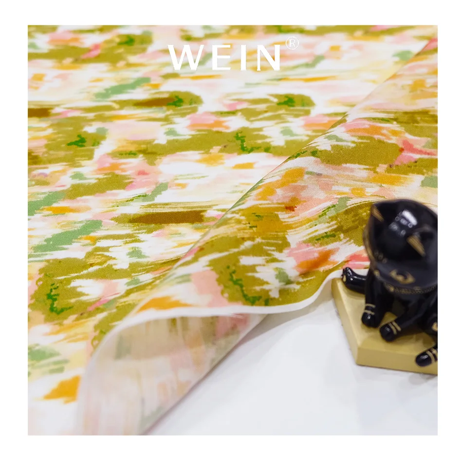 R09  Lyocell Fabric for Summer 60s Tencell Fabric Custom Reactive Sustainable Digital Print for Clothing