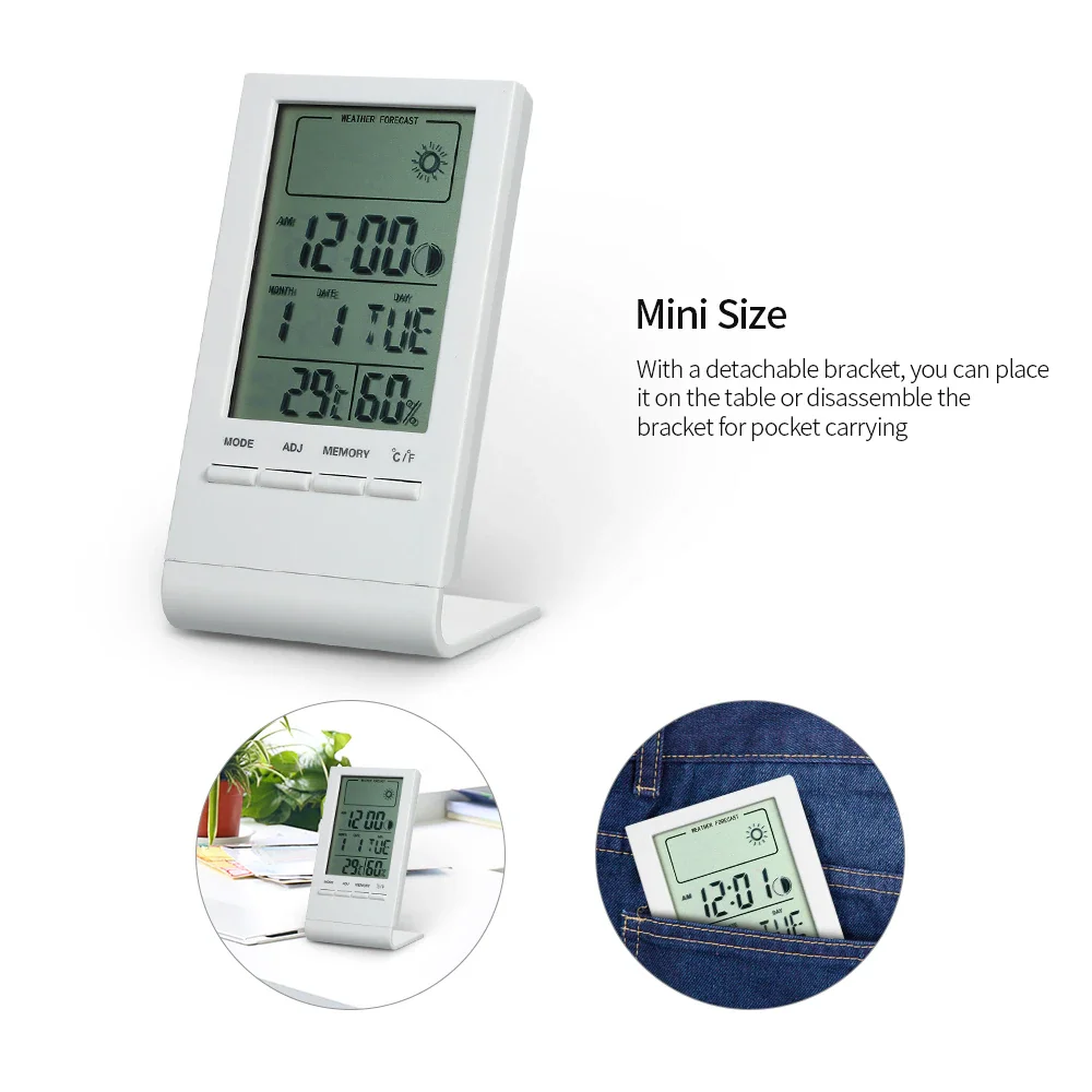 Multifunctional Digital Display Indoor Temperature and Humidity Gauge Meter Thermometer Hygrometer