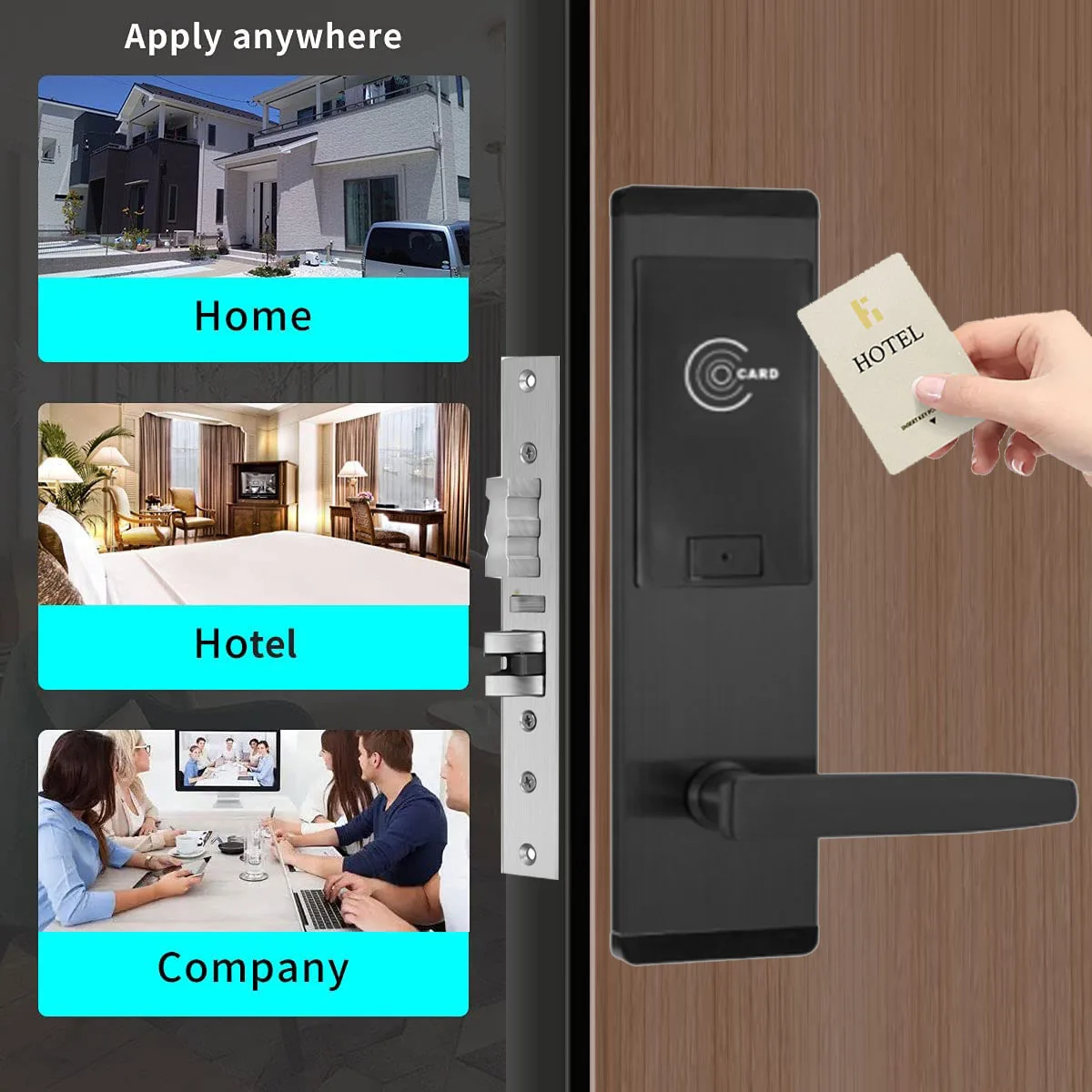High Quality Smart Card Key Lock System Hotel Door Lock with Management Software System