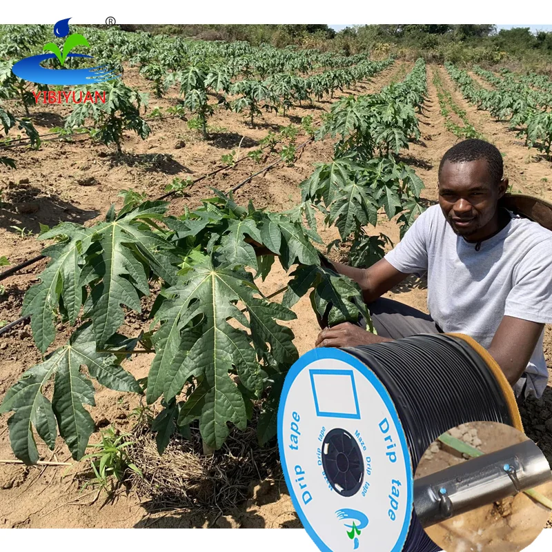 Farm Watering Drip Irrigation Tape 16 mm Lay Flat Drip Pipes 2000Metres Drip Line Irrigation System Complete