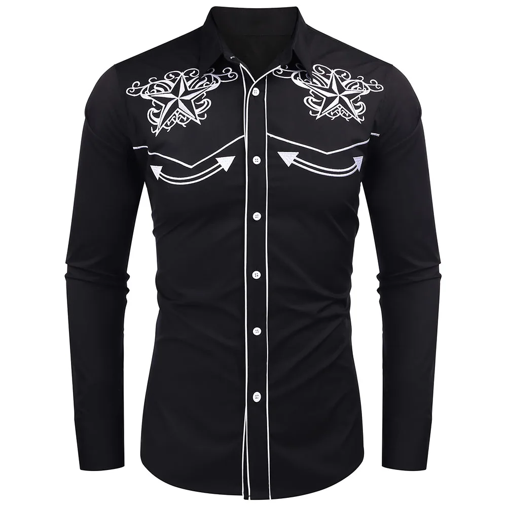 Shinesia Supplier Long Sleeve Embroidered Shirts Wholesale Men's ...