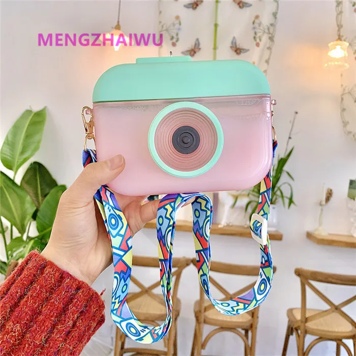 Indonesia best selling daily home use products plastic kids drink bottle Creative Camera shaped design eco friendly water bottle