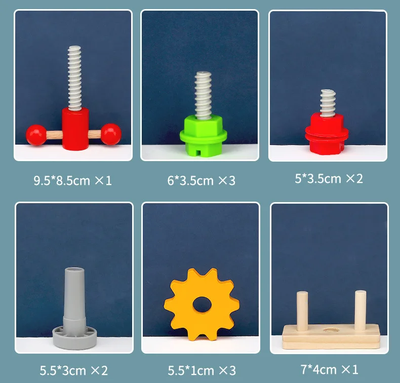 Новинка 2022, детский набор столярных инструментов Монтессори, игрушечный маленький игровой гаечный ключ, отвертка, деревянный чемодан, набор инструментов, игрушка