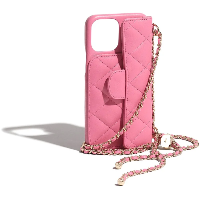 Handyhülle Mit Goldkugelkette Für Iphone Pro Max Umhängetasche_voghion.com