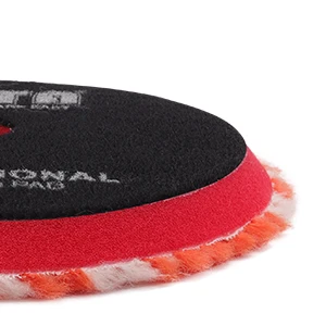 SPTA 6 Inch 1Pc V2.0 Ultra Coarse Short Wool Polishing Pad RO/DA Polisher Buffing Pad for Car Polisher Remove 1500# Sanding Mark