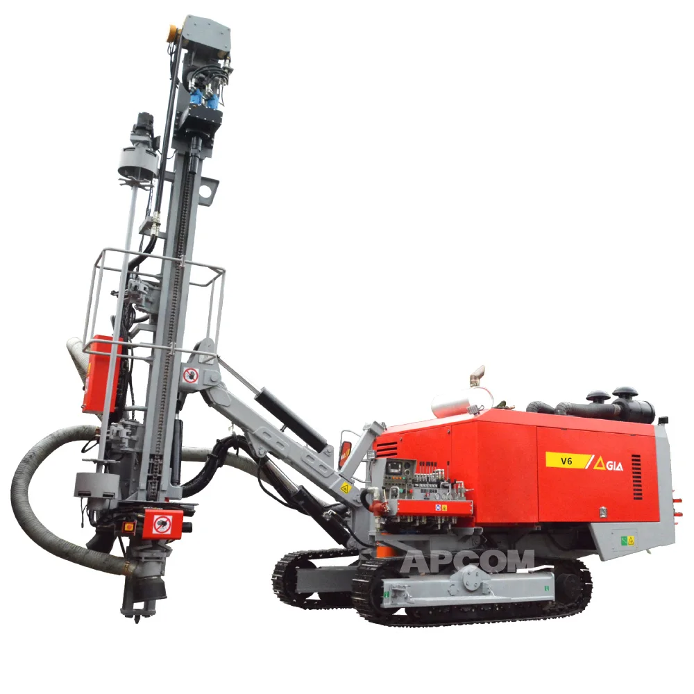 APCOM V6 DrillingRig Small Open Air DTH Portable Drill Rig DTH Hammer Ore Mine Drill Rig