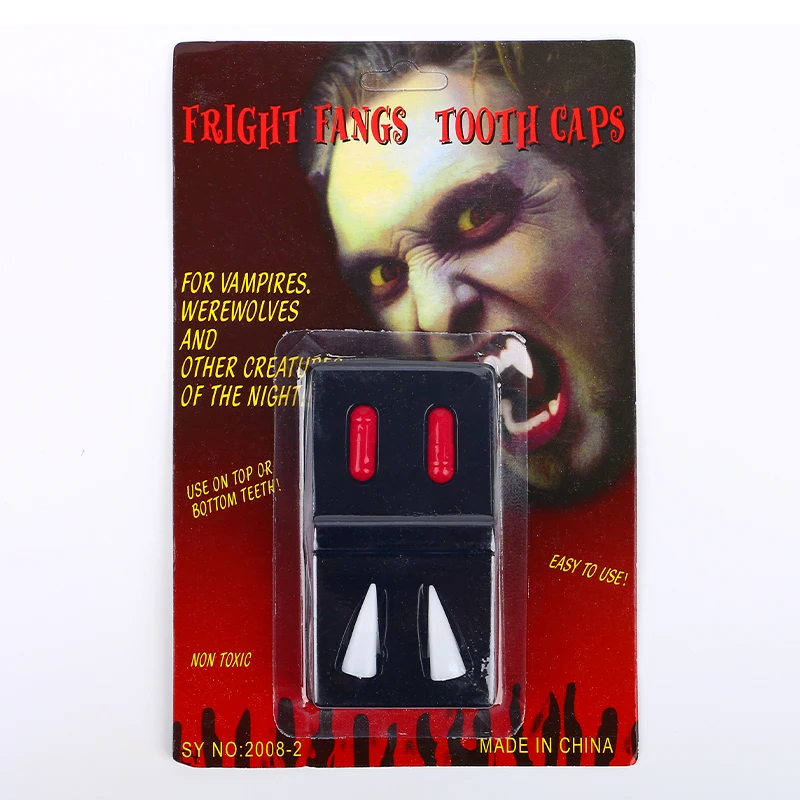 Customizable Plastic Bulk Retractable Fake Acting Toy Fangs  Vampire Teeth for Kids