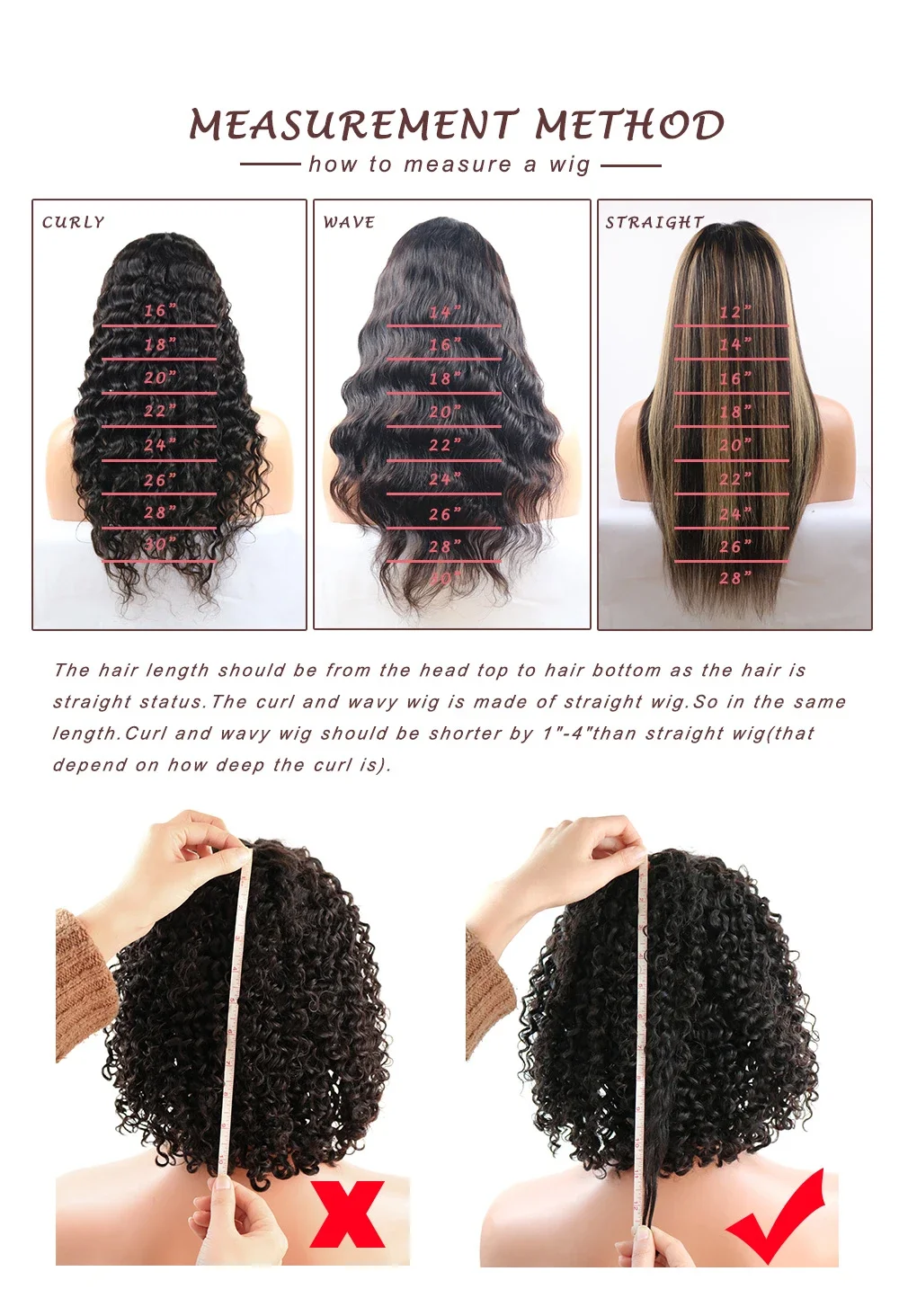 Peruca lace front de cabelo humano kinky curly castanho_voghion.com