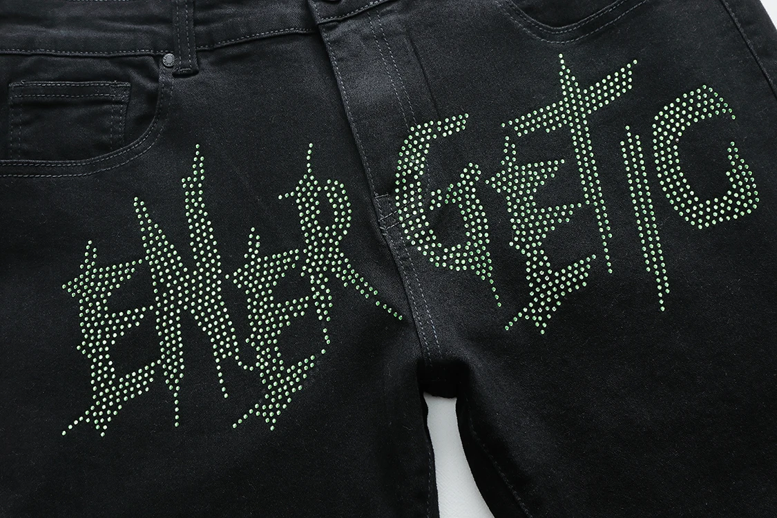 New Men's Jeans Black Trousers Hot 