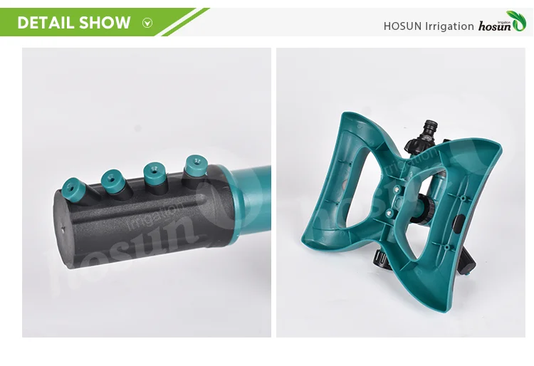 Oem Odm Butterfly 360 Rotating Whirling Three Arm Watering Sprayer