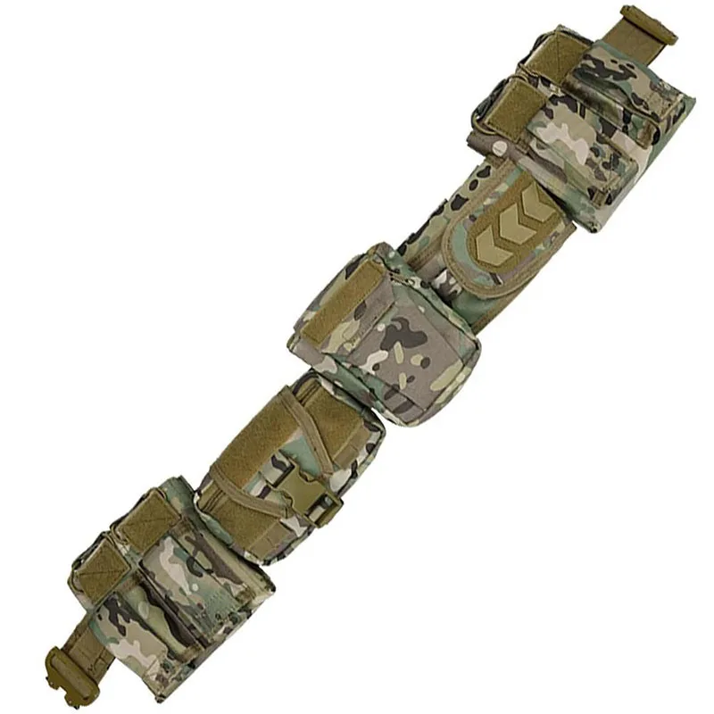 Wholesale Lightweight Mountain Climbing Tactical Belt Adjustable Durable Utility Nylon Tactical Duty Belt with Mag Pouch Bag